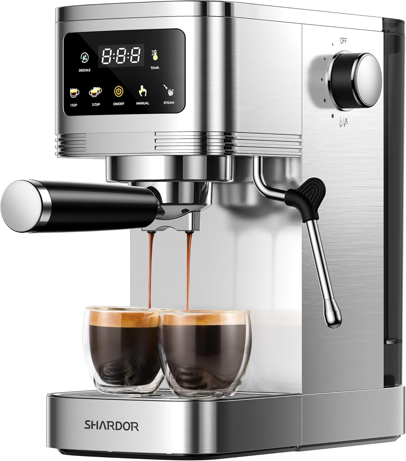 Espresso Machine 20 Bar, Professional espresso machine with milk frother