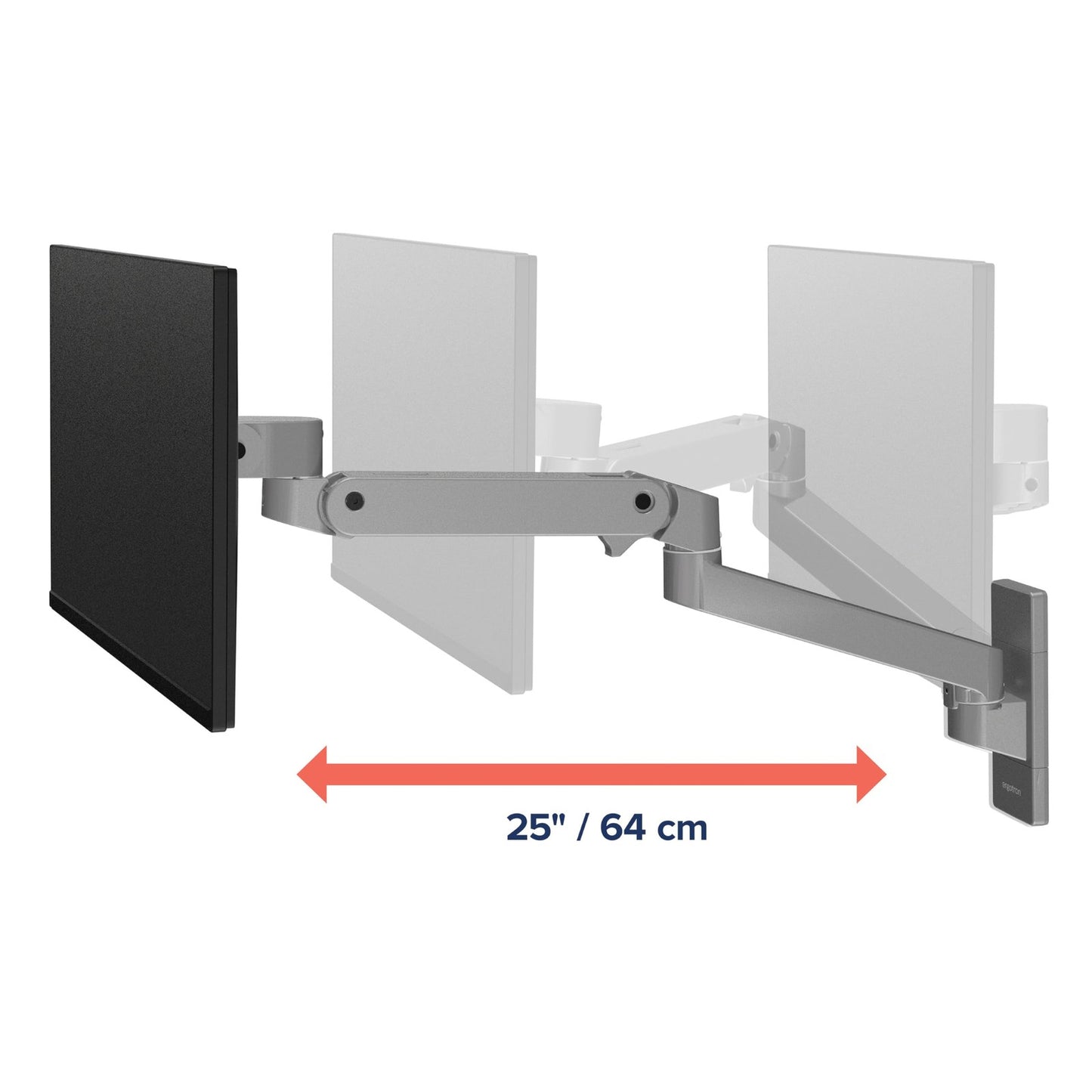 Ergotron – LX Single Monitor Arm, VESA Wall Mount