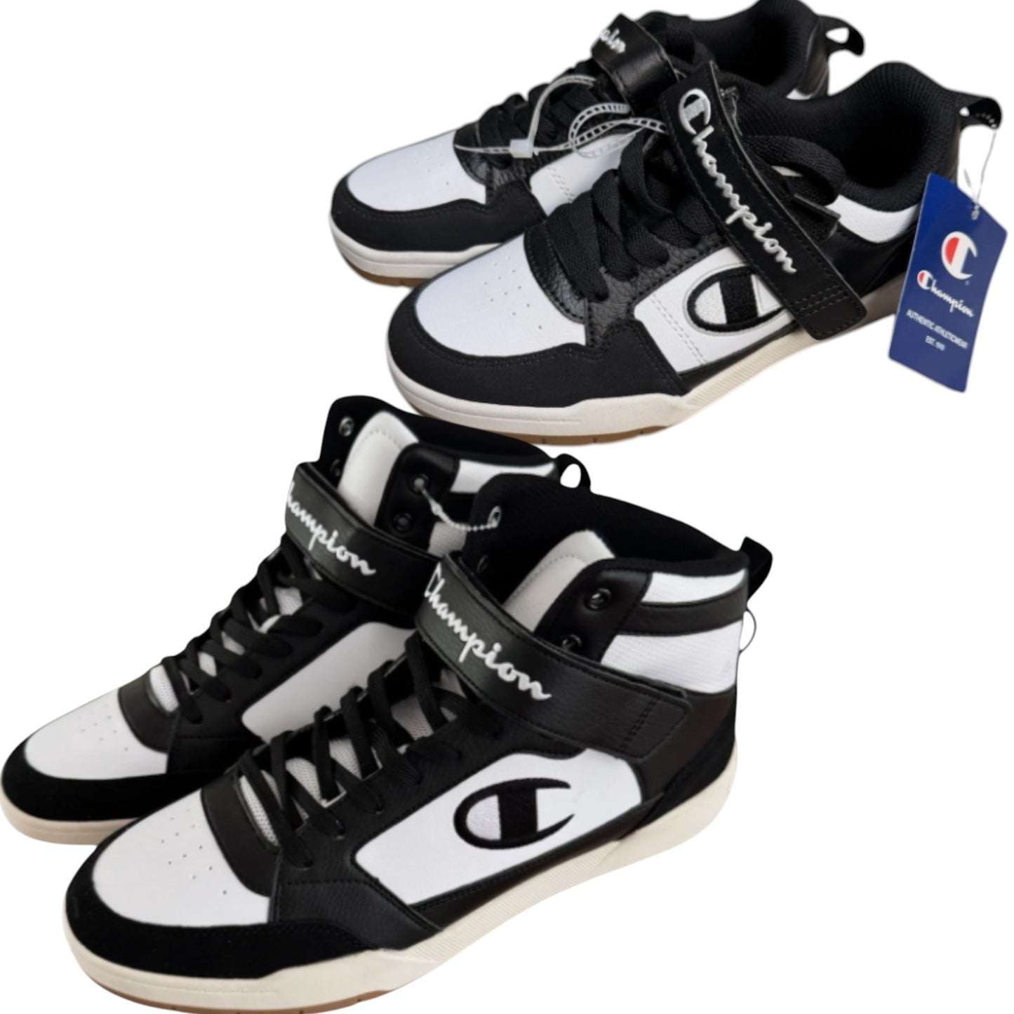 NEW Champion Arena Power Hi & Low Men’s Black/White or Black/Tan Sneakers