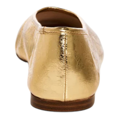 AQUA  Womens Silver Metallic Padded Anabl Round Toe Ballet Flats 7.5 M