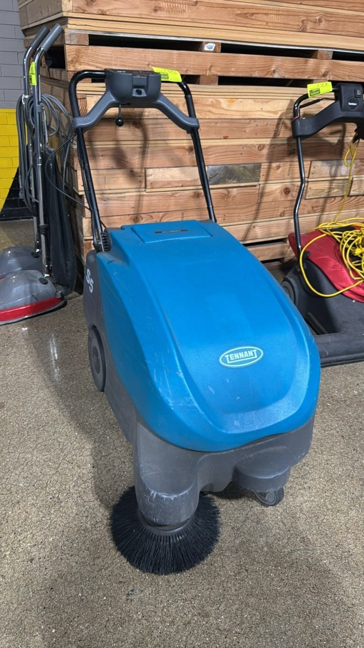 Tennant S5 Commercial 24" Compact Walk Behind Floor Sweeper