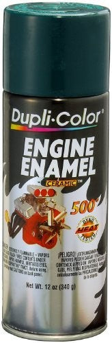 Dupli-Color DE1644 Ceramic Racing hunter Green Engine Paint - 12 oz. Color: Rac