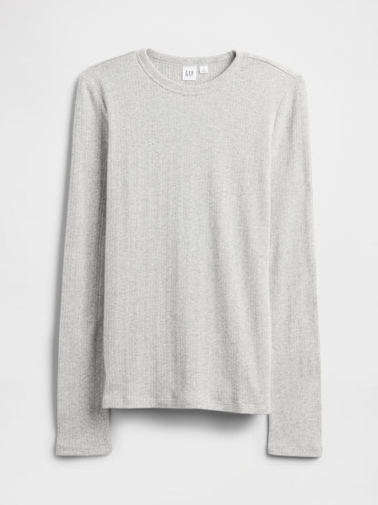 GAP Womens Cozy Ribbed Crewneck Pullover