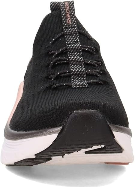 Skechers Women's D'lux Walker Let It Glow Sneaker - 149366 - Black & Rose Gold