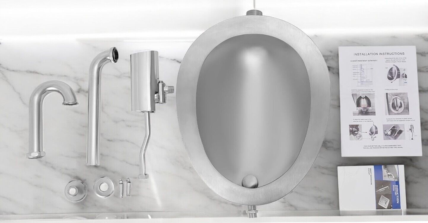 Stainless Steel Automatic Sensor Wall Mounted Urinal