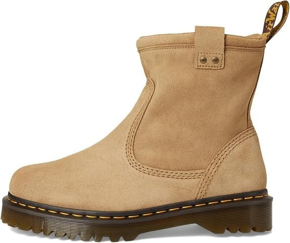 Doc Martens Anistone Lo Womens Sz 11 Boots Suede Savannah Tan Biker