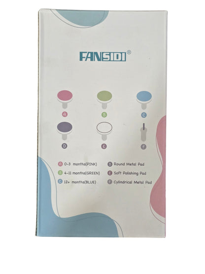 Fansidi Electric Nail Trimmer For Babies, White/Blue