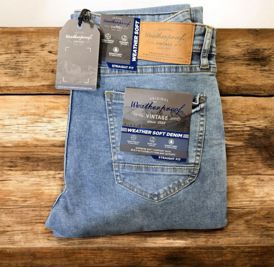 Original Weatherproof Vintage Men's 1948 Weather Soft Denim Jeans, Various