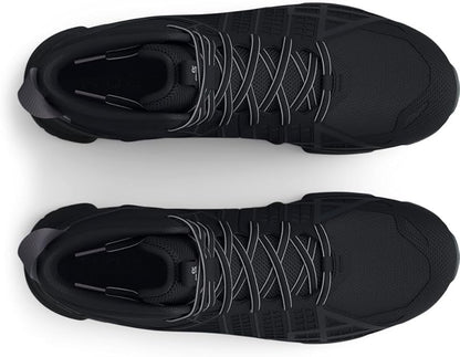 UNDER ARMOUR MEN'S MICRO G STRIKEFAST MID CROSS TRAINER-BLK/GRAY-SIZE 10