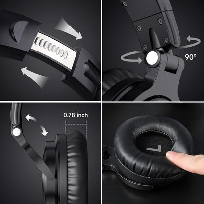 OneOdio Pro-C Bluetooth Over Ear Headphones, Wireless/Wired, Brown or Black