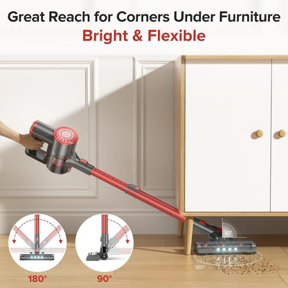 8-in-1 Lightweight Rechargeable Cordless Vacuum Cleaner with 7-Layer Filtration