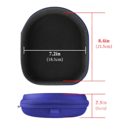 Geekria Shield Case for Anker Soundcore Life Q20, Life Q30 Headphones (Blue)