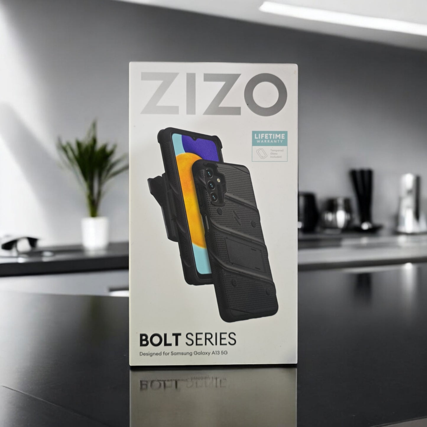 ZIZO BOLT Bundle for Galaxy A13 5G Case/Screen Protector, Black