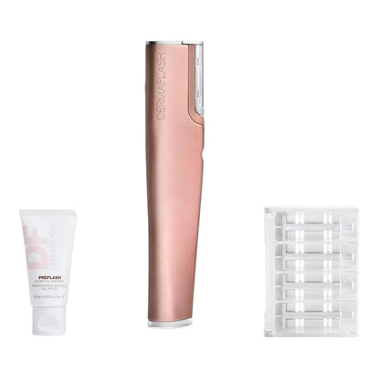 Dermaflash Luxe+ Sonic Dermaplaning Peach Fuzz Removal Anti-Aging Rose Gold NEW