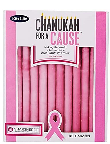 Rite Lite C-10-P Chanukah for A Cause Candles44; Pink - Pack of 12