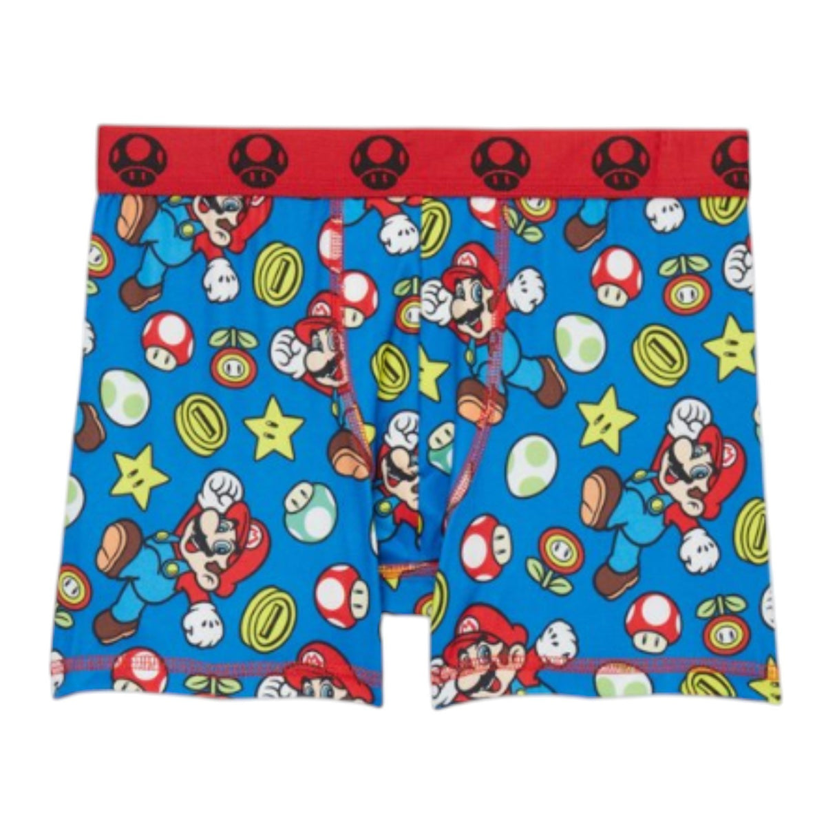 Nintendo Boys Super Mario Kart Boxer Briefs Underwear, 4-Pack, Sizes XS-L
