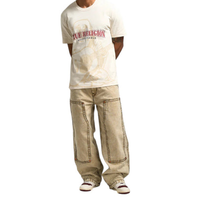True Religion Carpenter Pants Big T & Super T Baggy Cargo Pants, Black or Canvas