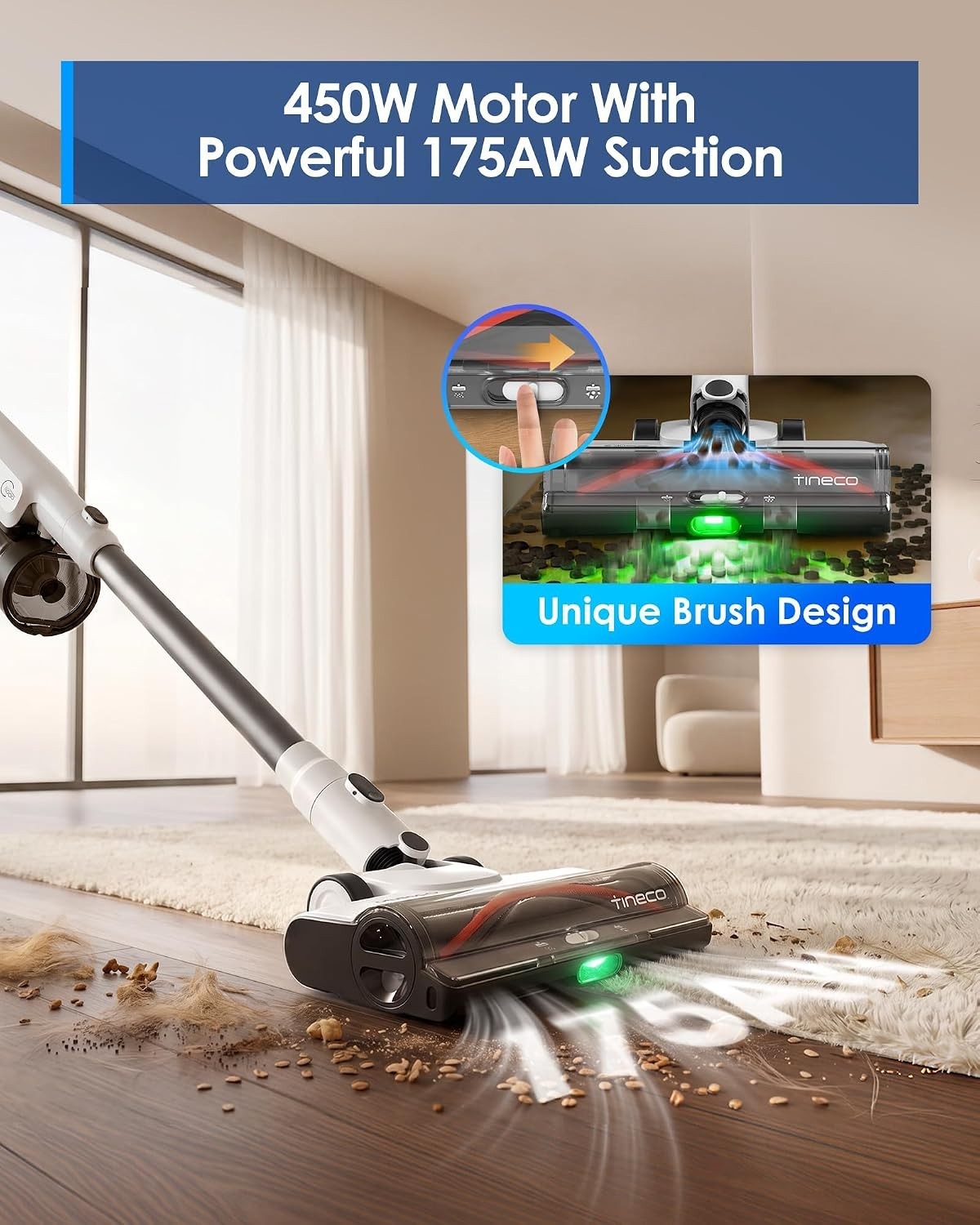 Tineco Pure ONE Station 5 Cordless Smart Vacuum with 2.5L Auto Dust Base New