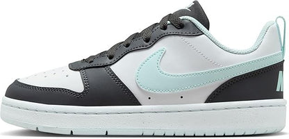 Nike Court Borough Low Recraft Big Kids' Shoes Anthracite/White/ Blue Size 3.5y