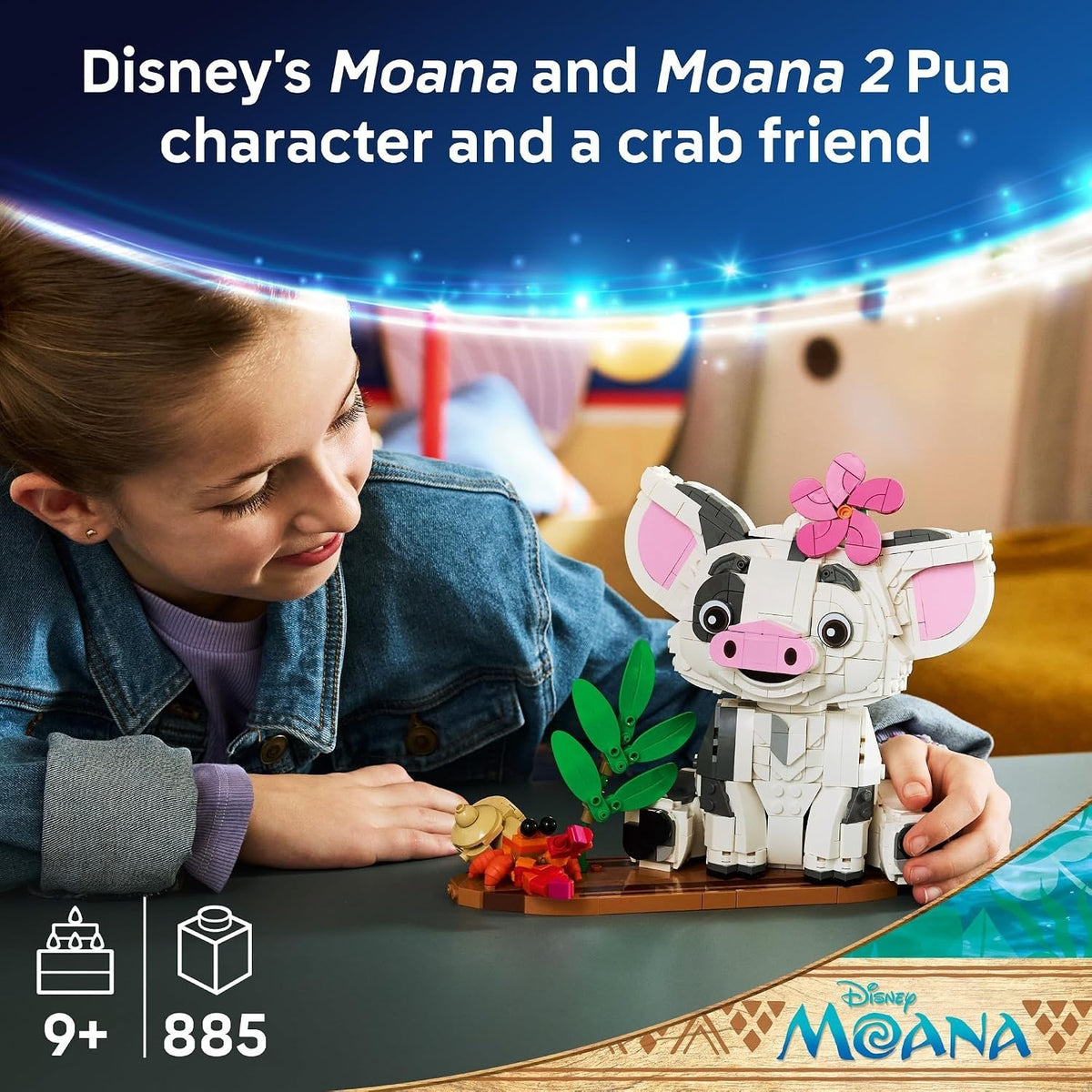LEGO Disney Moana Pua 43292 Buildable Pig 885 Pieces NEW Sealed - Free Shipping