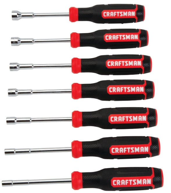 CRAFTSMAN (CMHT65081) Screwdriver Nut Driver, SAE/MM, 7-Piece Set