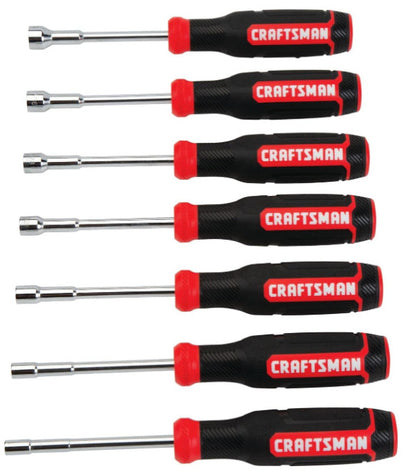 CRAFTSMAN (CMHT65081) Screwdriver Nut Driver, SAE/MM, 7-Piece Set