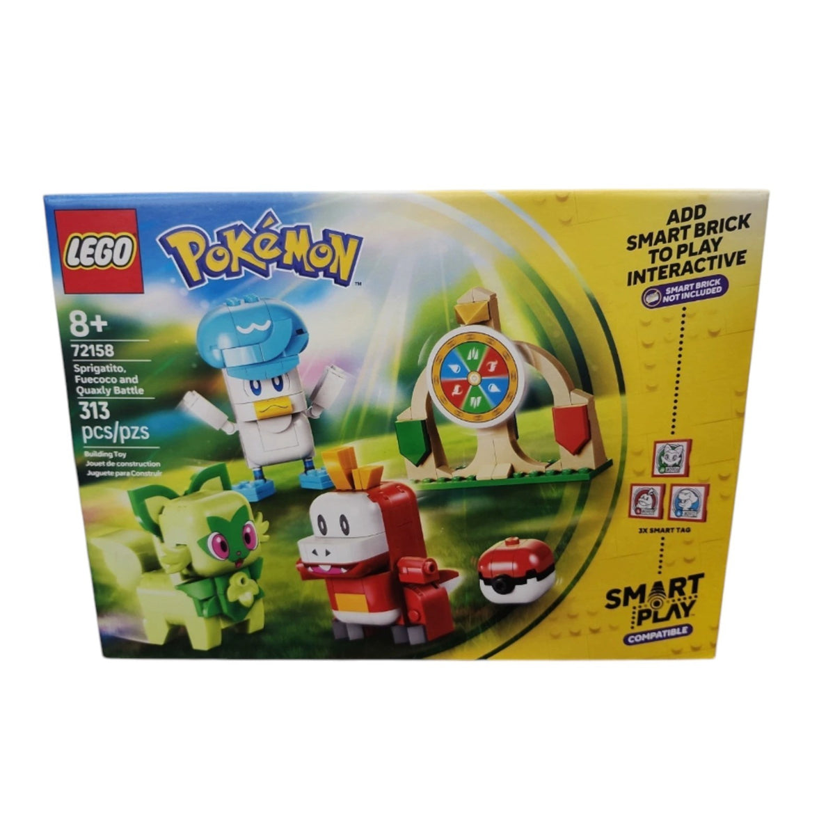 LEGO Pokemon (2026) 313pc SPRIGATITO FUECOCO & QUAXLY BATTLE Building Set #72158