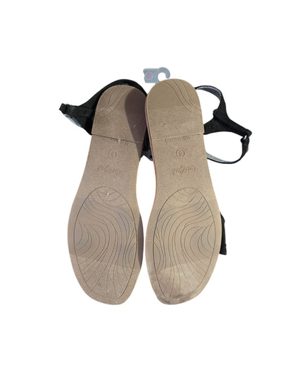 Cat&Jack Girl's Black Strapped Sandals, Size 5