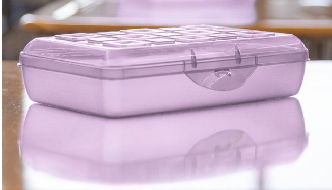 Sterilite Small Pencil Box Plastic - LAVENDER TINT
