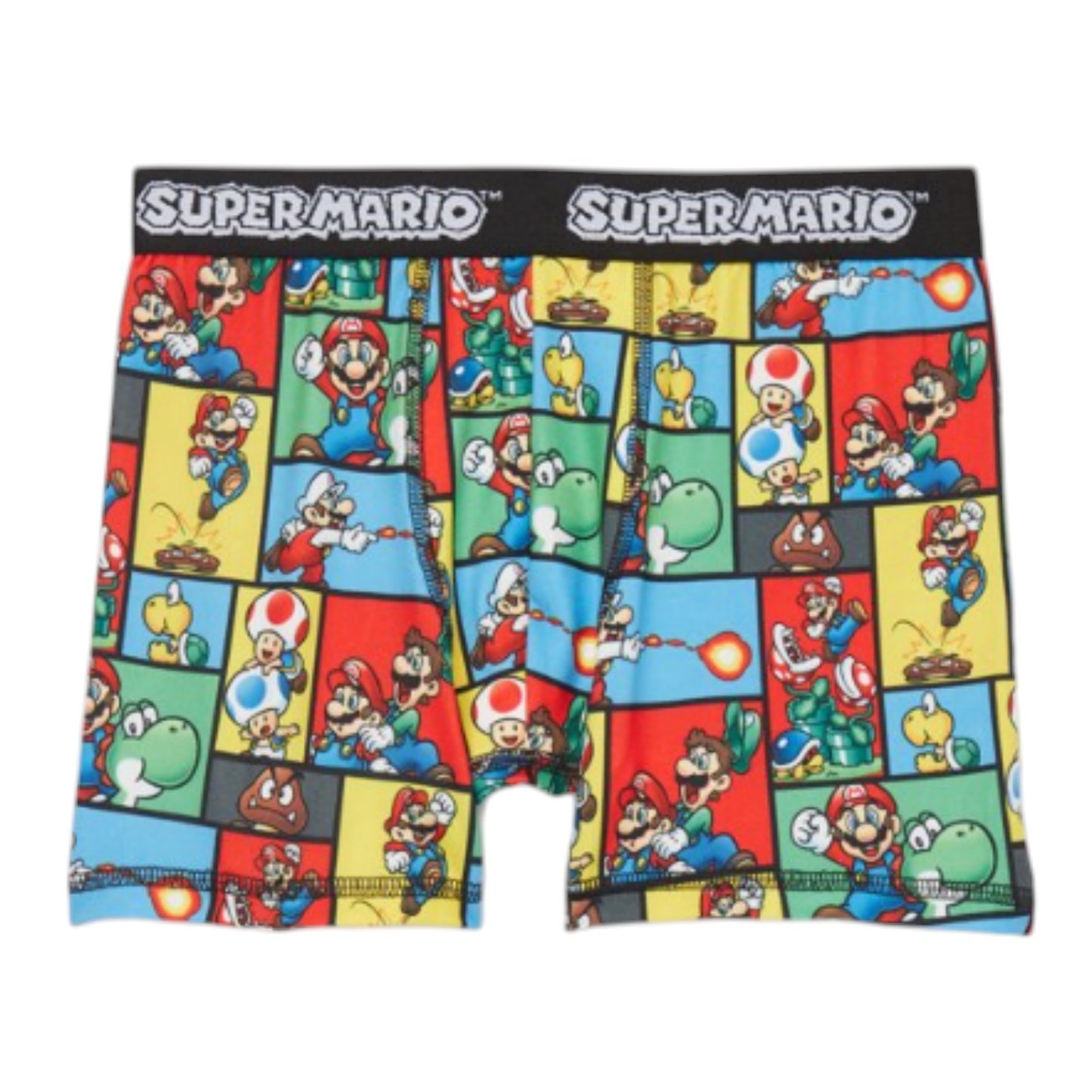 Nintendo Boys Super Mario Kart Boxer Briefs Underwear, 4-Pack, Sizes XS-L