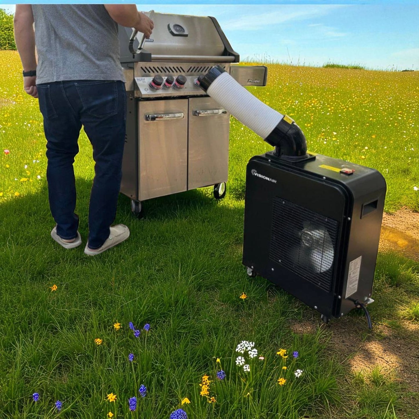 7,000 BTU Portable Indoor/Outdoor Spot Cooler Air Conditioner