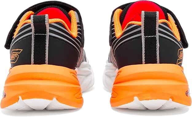 NEW BOYS SKECHERS S LIGHTS FLEX GLOW ULTRA PRISM PACER Black/Charcoal MESH Shoes