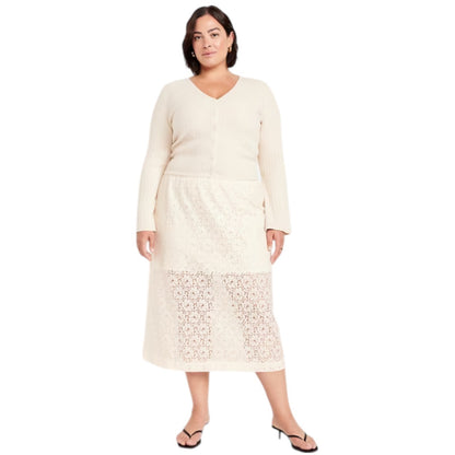Old Navy High-Waisted Lace Midi Skirt - #798241 -