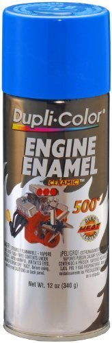 Dupli-Color DE1601 Ceramic Ford Blue Engine Paint - 12 oz. Color: Ford Blue, Mo