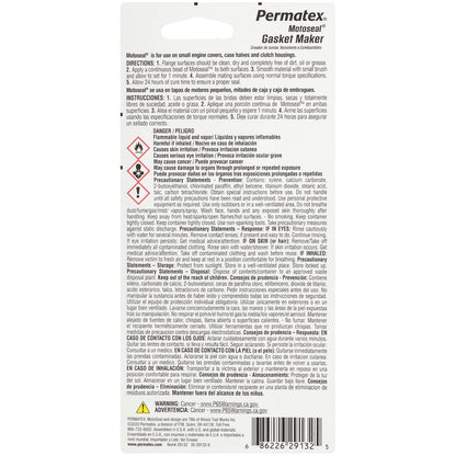 Permatex 29132 MotoSeal 1 Ultimate Gasket Maker Grey, 2.7 oz.