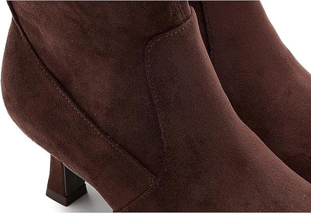 Dolce Vita DV Lalana Boots Womens Size 7 Brown Faux Suede Ankle Booties New