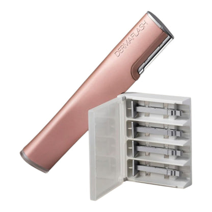 Dermaflash Luxe+ Sonic Dermaplaning Peach Fuzz Removal Anti-Aging Rose Gold NEW