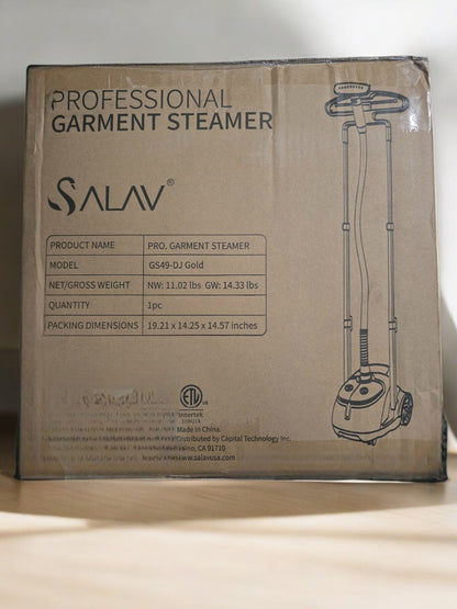 SALAV Limited Edition Professional Series Dual Bar Garment Steamer GS49-DJ White