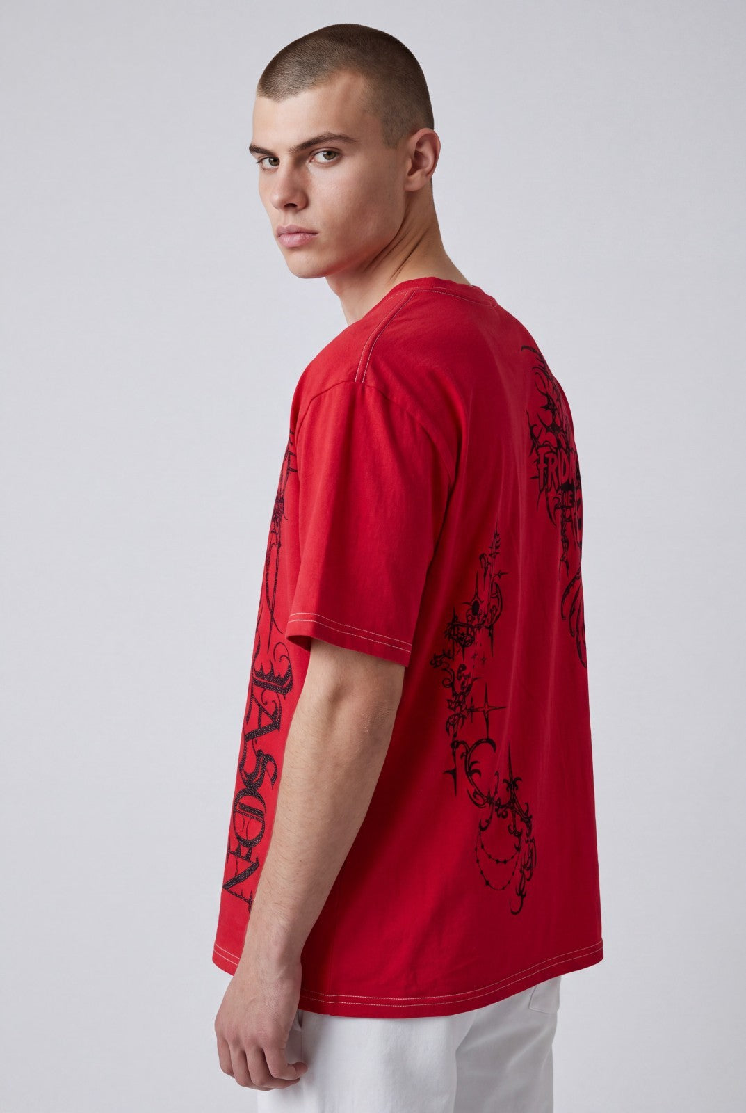 New Friday the 13th Jason Crystal Lake Red 1980 Mens Vintage T-Shirt
