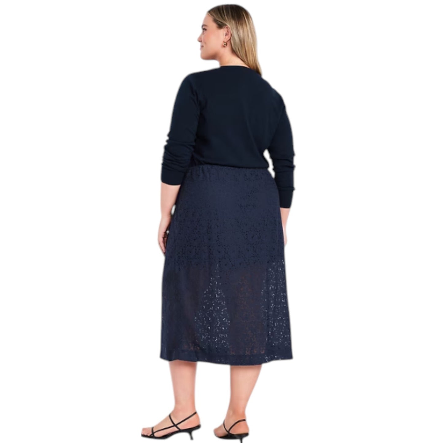 Old Navy High-Waisted Lace Midi Skirt - #798241 -