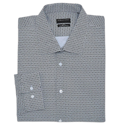 Shaquille O'Neal XLG Mens Big & Tall Stretch Fabric Long Sleeve Dress Shirt