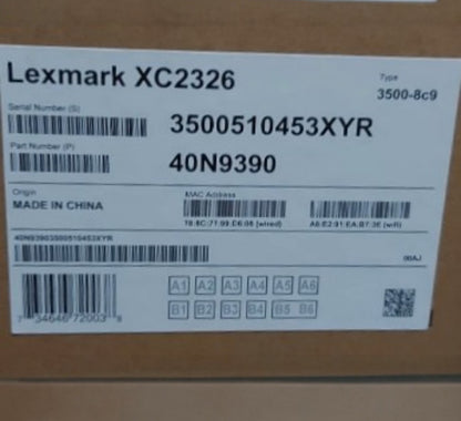 Lexmark XC2326 - Color/Laser MFP Printer Copier/Letter 26ppm