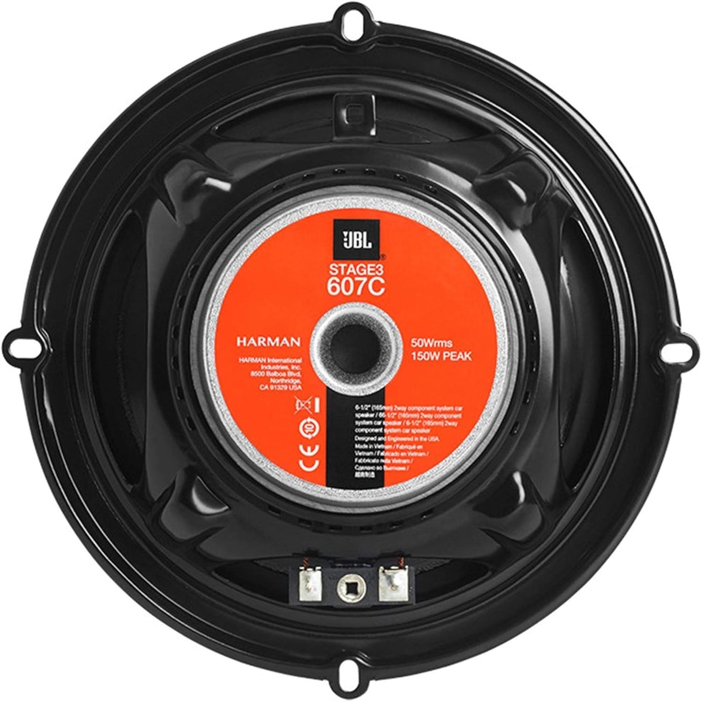 JBL STAGE 3 607C 6.5" Component Speaker System 6-1/2" STAGE3 607CAM With Grilles