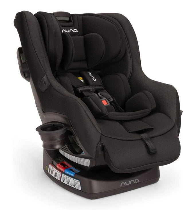 Nuna RAVA Fire Retardant-Free Convertible Car Seat Caviar Color