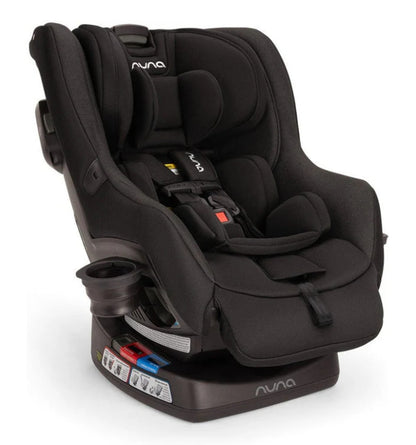 Nuna RAVA Fire Retardant-Free Convertible Car Seat Caviar Color