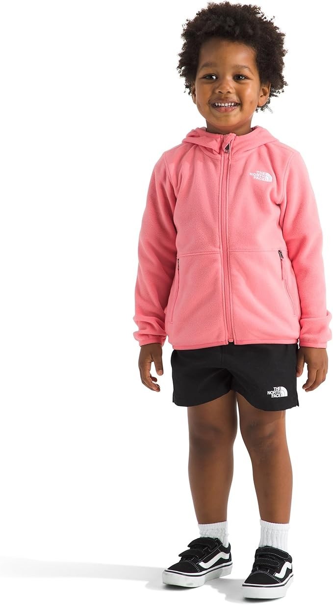 The North Face Little Kids'  Glacier Full-Zip Fleece Hoodie, Black or Pink