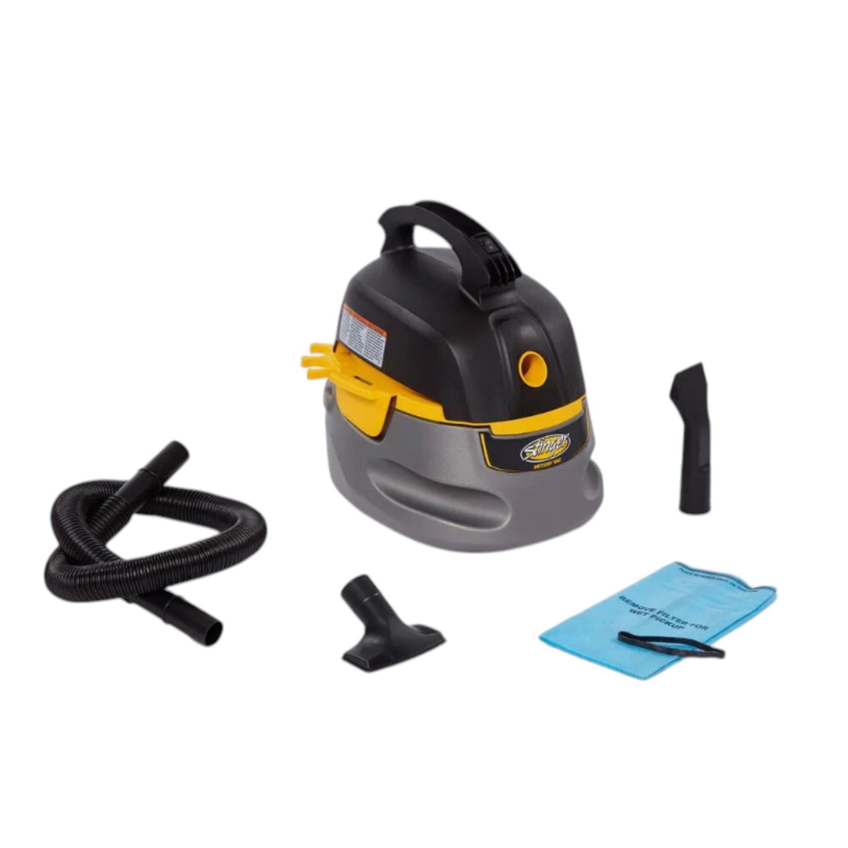 Stinger portable wet/dry vac auto detail shop vacuum cleaner blower 2.5-gallon