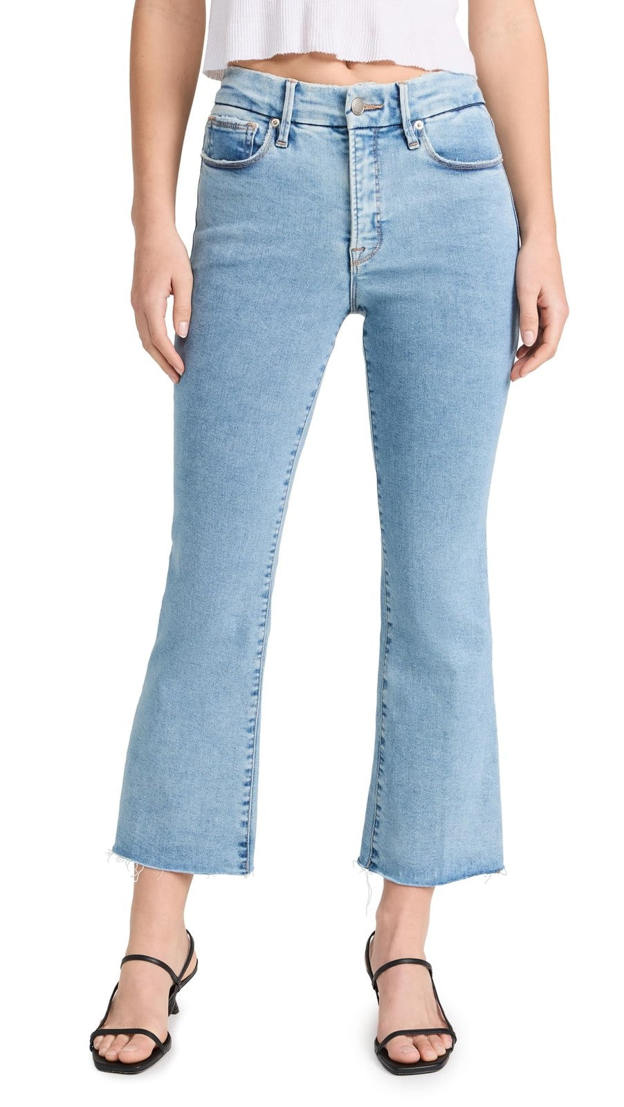 Blue670 Good Legs Crop Mini Boot Jeans