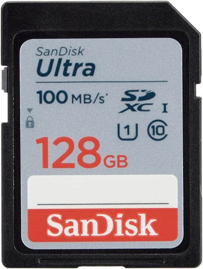 SanDisk Ultra 128GB SD Card UHS I Class 10 Full HD Video High Speed Storage