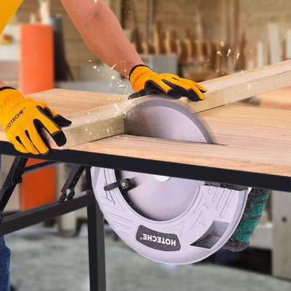 Hoteche Circular Saw 4-HP Compact Portable Table Saw with Saw Blade 10 & 12 inch